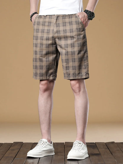Men's Plaid Casual Shorts - Farnelli