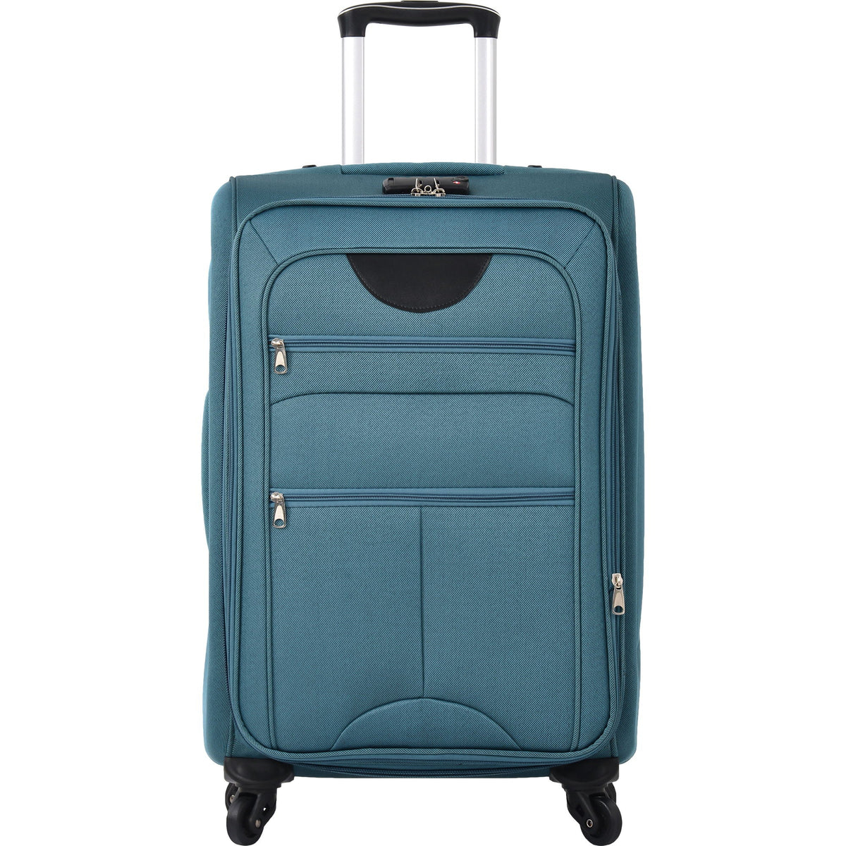 HouseOfZazla expandable softside luggage 3-piece set with spinner wheels in multiple colors
