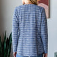 Heimish Full Size Houndstooth Tweed Open Front Blazer - Farnelli