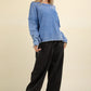 VERY J Mineral Washed Exposed Seam Sweater - Farnelli
