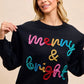 BiBi Tinsel Lettering Christmas Sweater - Farnelli