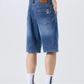 Men's Washed Loose Fit Denim Shorts - Farnelli