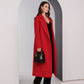 Alaska® Outerwear Company red Astoria Classic wraparound wool blend overcoat