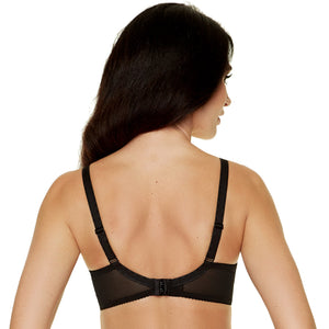 Gorteks Fiore Black Sheer Full Figure Bra-1