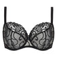Gorteks Fiore Black Sheer Full Figure Bra