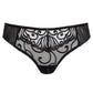 Sheer Thong Panty Gorteks Fiore Black-3