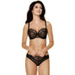 Sheer Thong Panty Gorteks Fiore Black-4