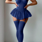 Lace Skirted Babydoll Set