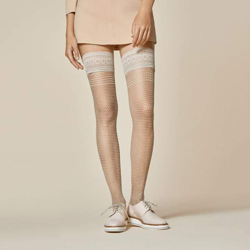 Fishnet Hold Up Stockings Fiore Risk 40 Den-0