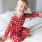 Red Football Bamboo Toddler Pajamas – Romper