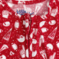 Red Football Bamboo Toddler Pajamas – Romper