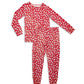 Red Football Bamboo Pajamas for Kids – Two Piece Set