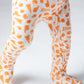 Orange Football Bamboo Baby Pajamas – Zipper Footie