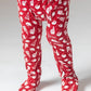 Red Football Bamboo Baby Pajamas – Zipper Footie