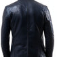 Frankie Blue Leather Jacket - Men Leather Jacket Blue