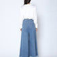 Gracia Fashion Women's Frayed Raw Hem Wide Leg Slouchy Denim Pants