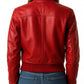 Freya Women’s Red Leather Jacket