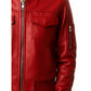 Freya Women’s Red Leather Jacket