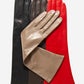 Elena (brown) - Italian silk lined 6-button length leather opera gloves