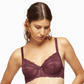 Full Figure Lace Unlined Bra Harlow Elderberry Purple | Blush Lingerie-1