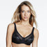 Full Figure Semi Sheer Bra Dominique Elise Black-0