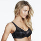 Dominique Elise Black Full Figure Semi Sheer Bra-2