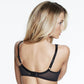 Dominique Elise Black Full Figure Semi Sheer Bra-1