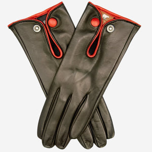 GG4110 (black/red) - Women's Italian casual car gloves