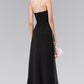 Strapless Sweetheart Chiffon Long Dress with Ruched Bodice - Farnelli