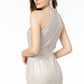 Jewel Embellished Mermaid Mesh Long Dress - Farnelli