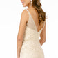 Sparkling Embellished Plunging Neck Long Dress from GLS by Gloria - Farnelli