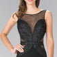 Beads Embellished Jersey Long Dress with Open Back - Farnelli