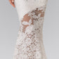 Illusion Cut-Out Lace Long Dress - Farnelli