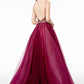 Ethereal Embellished V-neck Evening Dress from Elizabeth K - Farnelli