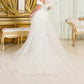 Intricately Detailed Off-Shoulder Wedding Gown - Farnelli