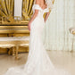 Intricately Detailed Off-Shoulder Wedding Gown - Farnelli