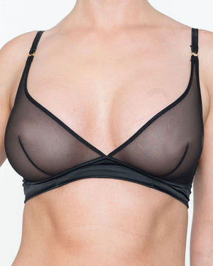Sheer Wire-Free Triangle Bra Addiction Glamour-0