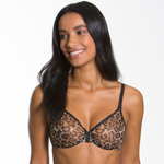 Gossard Glossies Leopard Print Sheer Bra-0