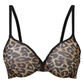 Gossard Glossies Leopard Black Printed Sheer Bra