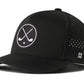 Crossed Clubs Performance 5-Panel Hat  |  Golf Flexfit Snapback