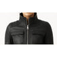 Grace Leather Black Jacket - Women Leather Jacket Black