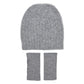 Plush Gray Alpaca Beanie Hat