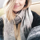 Heather Gray Handloom Cashmere Scarf
