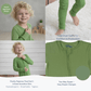 Green Christmas Bamboo Toddler Pajamas – Romper