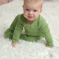Green Christmas Bamboo Baby Pajamas – Zipper Footie