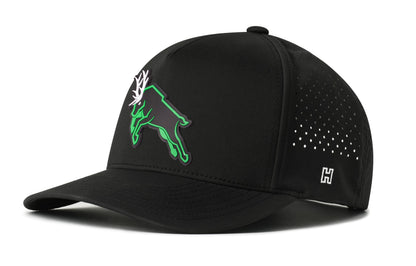 Green Buck Performance 5-Panel Hat  |  Stag Flexfit Snapback