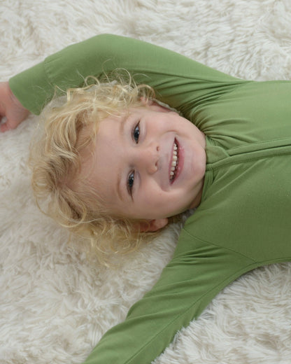 Green Christmas Bamboo Toddler Pajamas – Romper