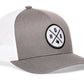 Houston Trucker Hat  |  White Patch HOU X Snapback