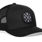 YOGA Trucker Hat  |  Black Fitness Snapback