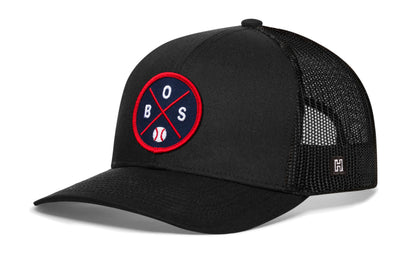 Boston Baseball Trucker Hat  |  BOS X Snapback